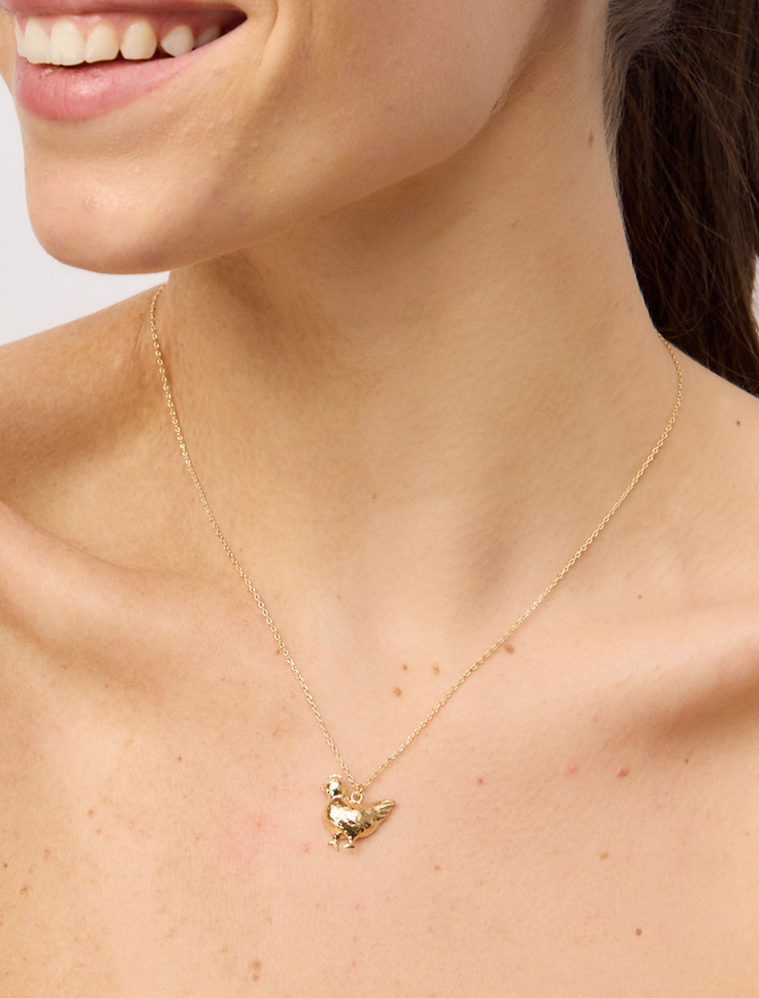 Tiger Tree Gold Chick Necklace