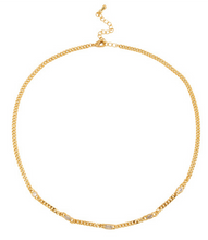 Load image into Gallery viewer, Tiger Tree NKJ4426 Gold Chain &amp; Dotted Crystals Necklace

