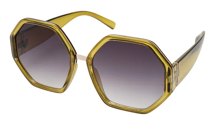 Unity 7746A Retro Vintage Sunglasses Mustard