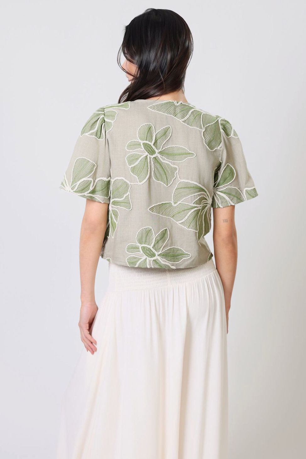 Traffic People Grace & Maude Daisy Top Green