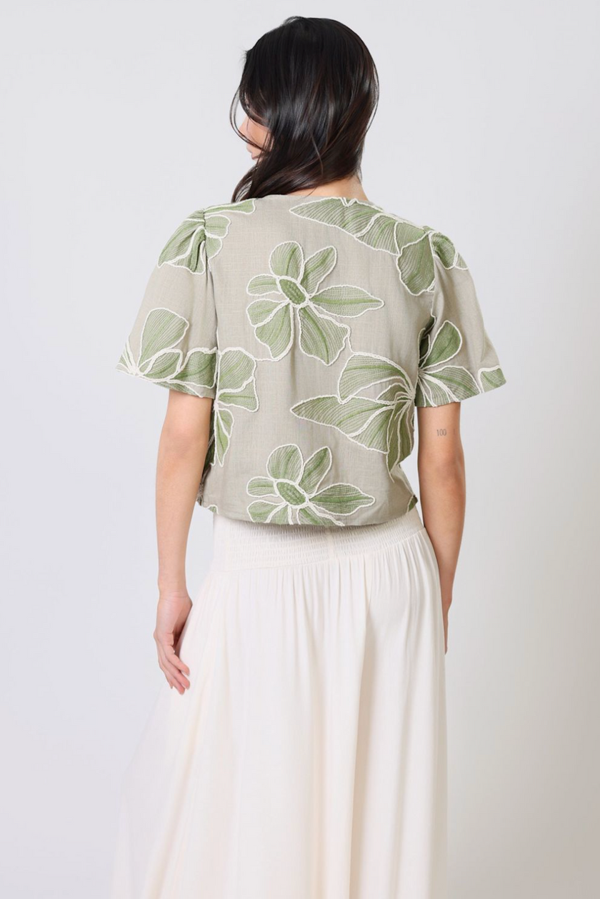 Traffic People Grace & Maude Daisy Top Green