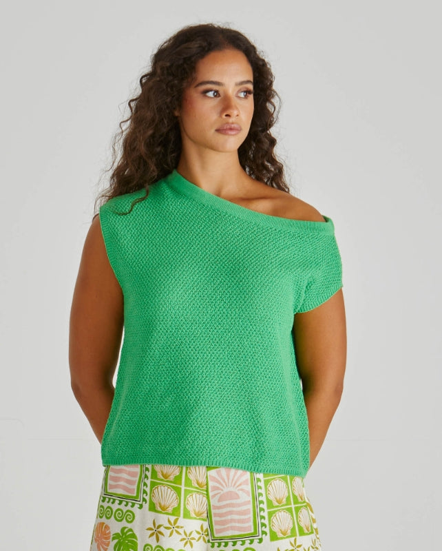 Sass Clothing Jaci Knit Top Green