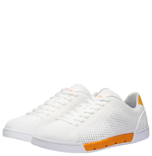 Swims Breeze Tennis Knit White/Saffron
