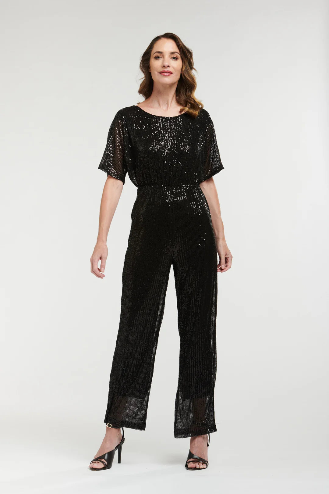 Urban Luxury Sequin Jumpsuit Black