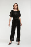Urban Luxury Sequin Jumpsuit Black