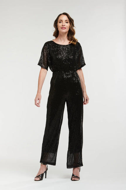 Urban Luxury Sequin Jumpsuit Black