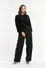 Load image into Gallery viewer, Urban Luxury Sequin Top Black
