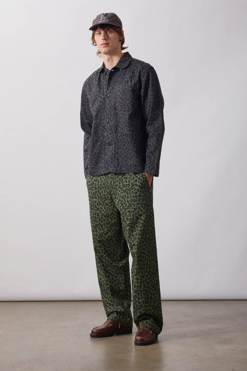 Service Works Patterned Easy Chef Shirt Black Leopard