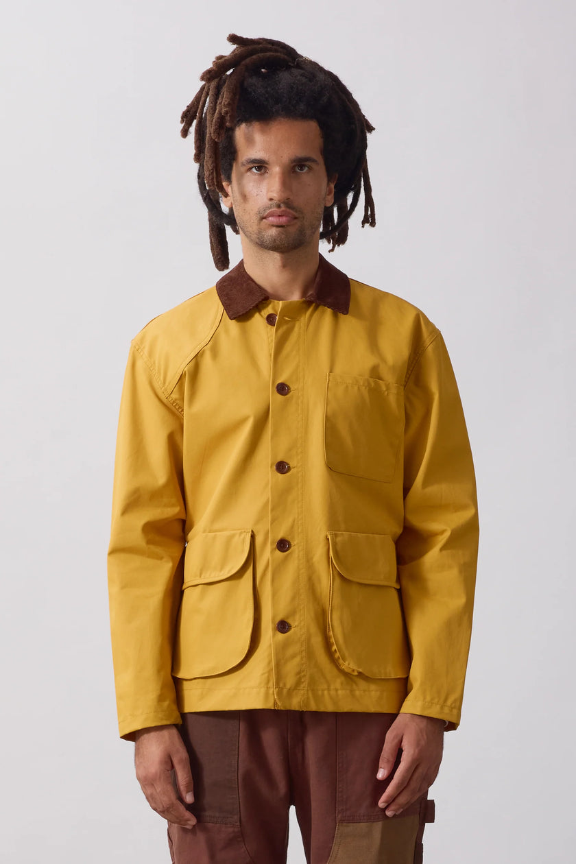 Service Works Waxed Barn Coat Ochre