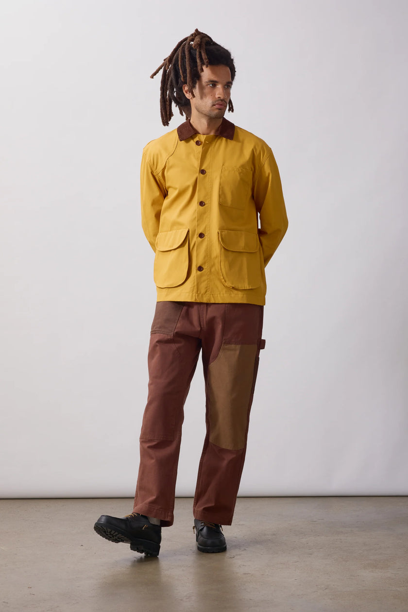 Service Works Waxed Barn Coat Ochre