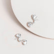 Super Amazing Wave Statement Post Earrings Silver