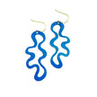 DENZ Squiggle Earrings Blue
