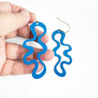 DENZ Squiggle Earrings Blue