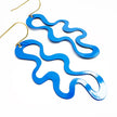 DENZ Squiggle Earrings Blue