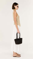 Staple The Label Marnie Knit Wrap Top Stone