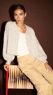 Staple The Label Oslo Cardigan Grey Marle
