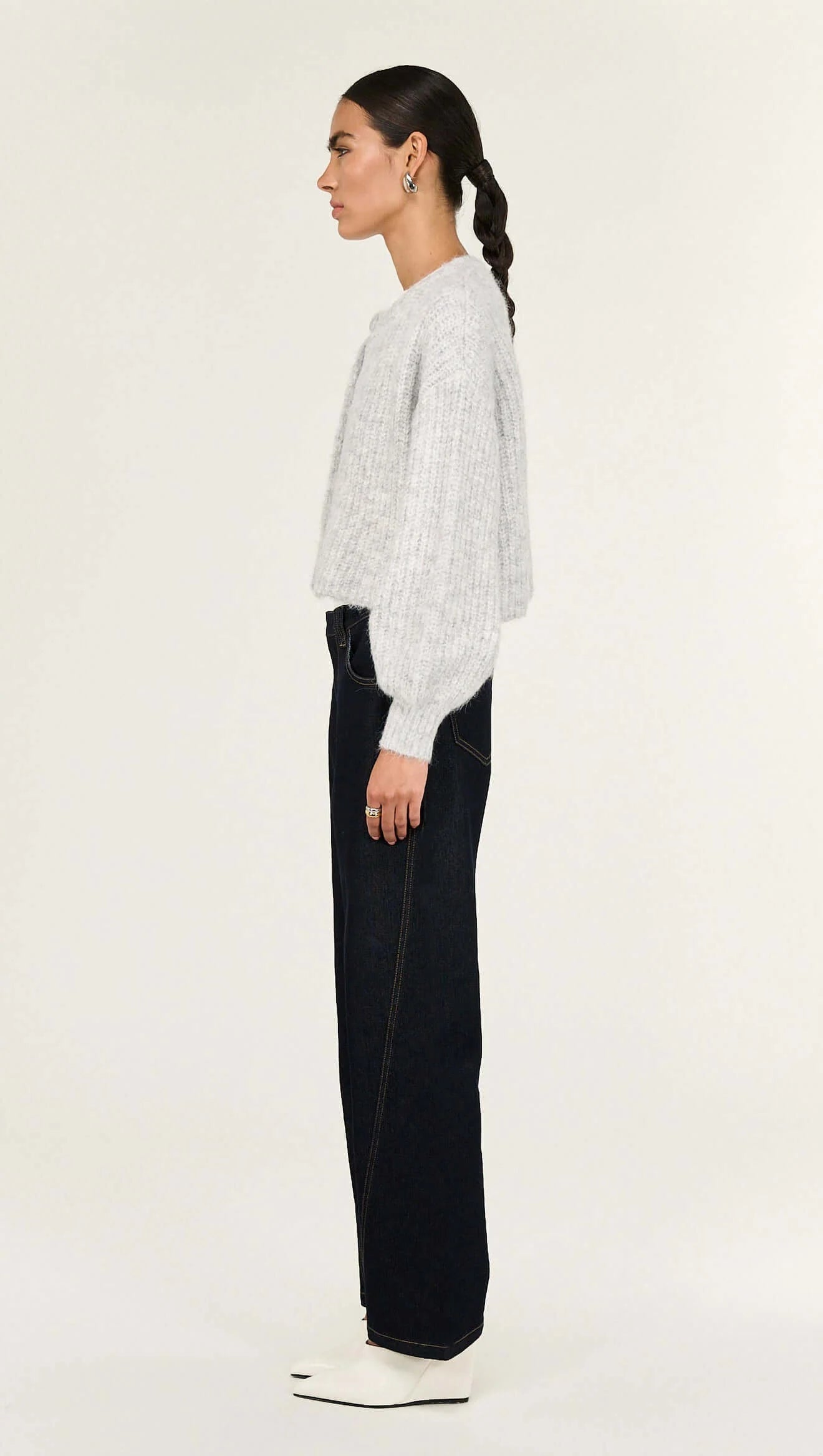 Staple The Label Oslo Cardigan Grey Marle