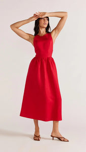 Staple The Label Valencia Cross Back Dress Red