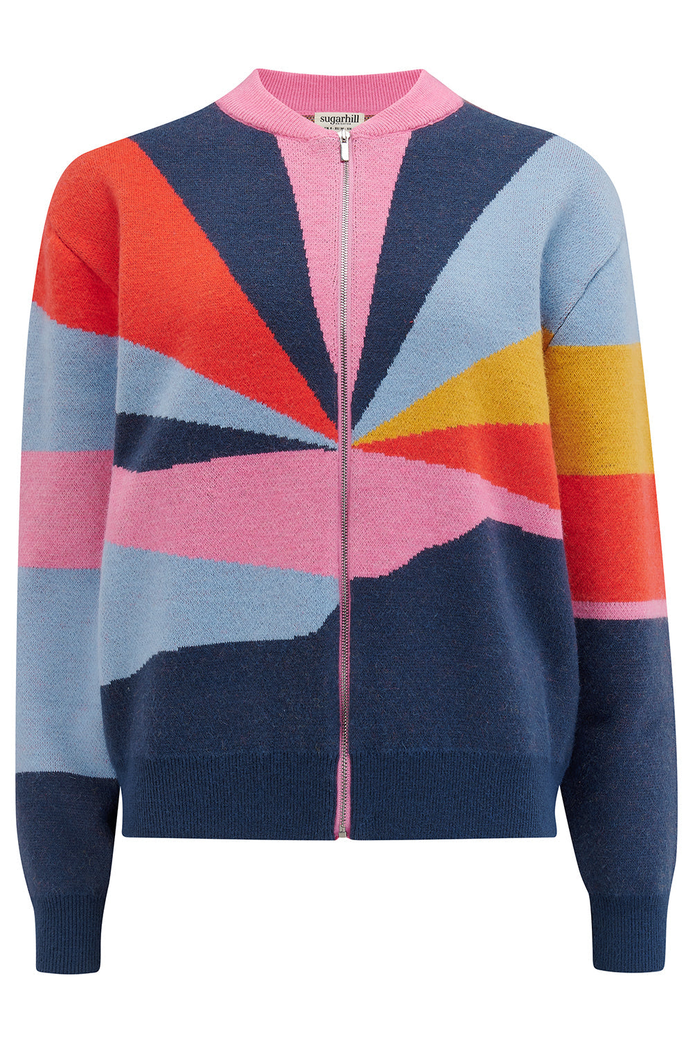 Sugarhill Brighton Solana Knitted Bomber Multi/Sunray