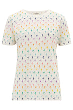 Load image into Gallery viewer, Sugarhill Brighton Maggie T-Shirt Off White Rainbow Lightning
