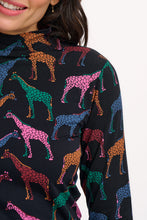 Load image into Gallery viewer, Sugarhill Brighton Annika Jersey Top Giraffe Spots
