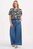 Sugarhill Brighton Christina Top Monochrome Folk Floral