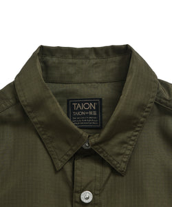 Taion Non-Down Military Adjust S/S Shirt D. Olive