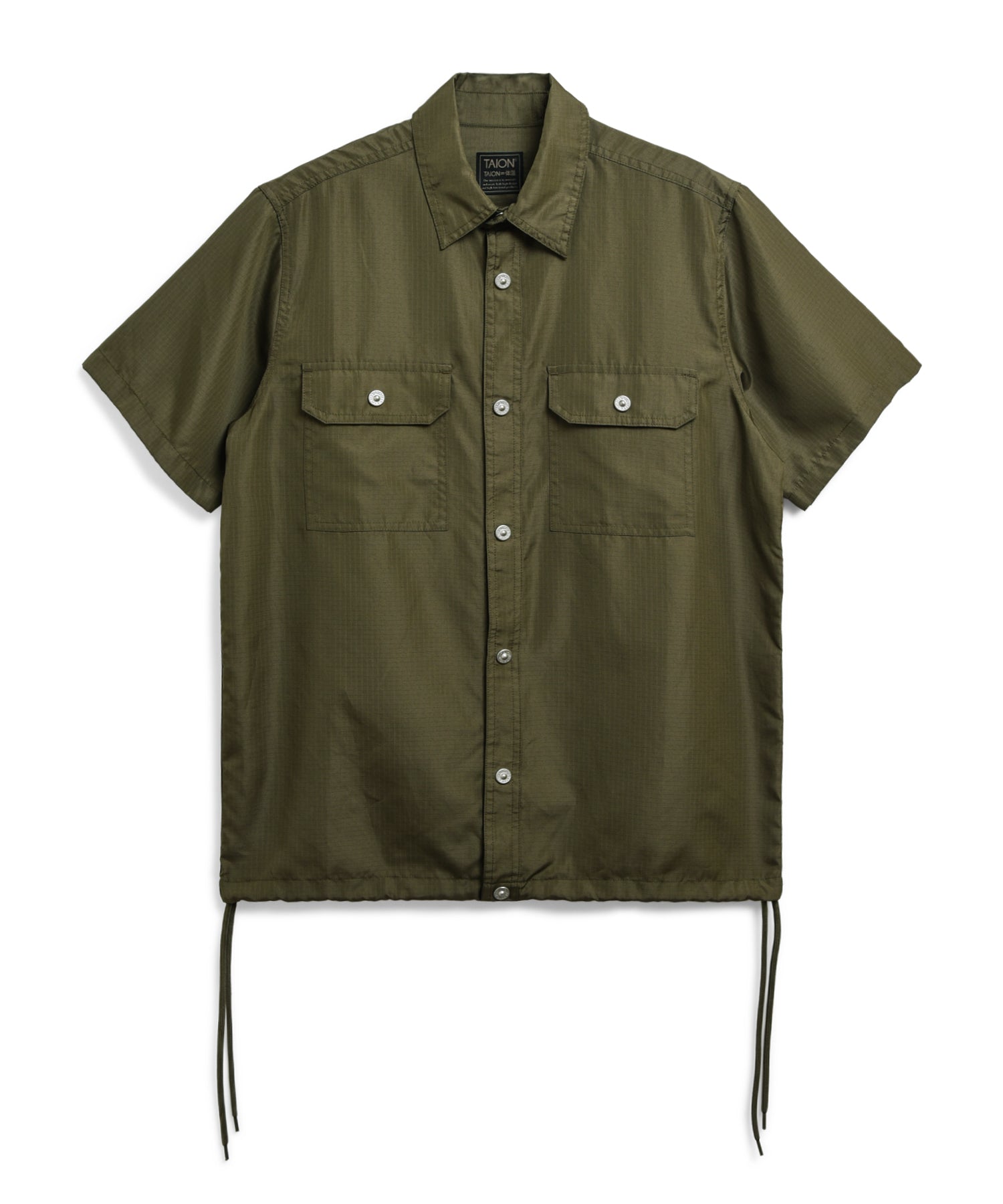 Taion Non-Down Military Adjust S/S Shirt D. Olive