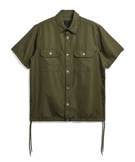 Taion Non-Down Military Adjust S/S Shirt D. Olive
