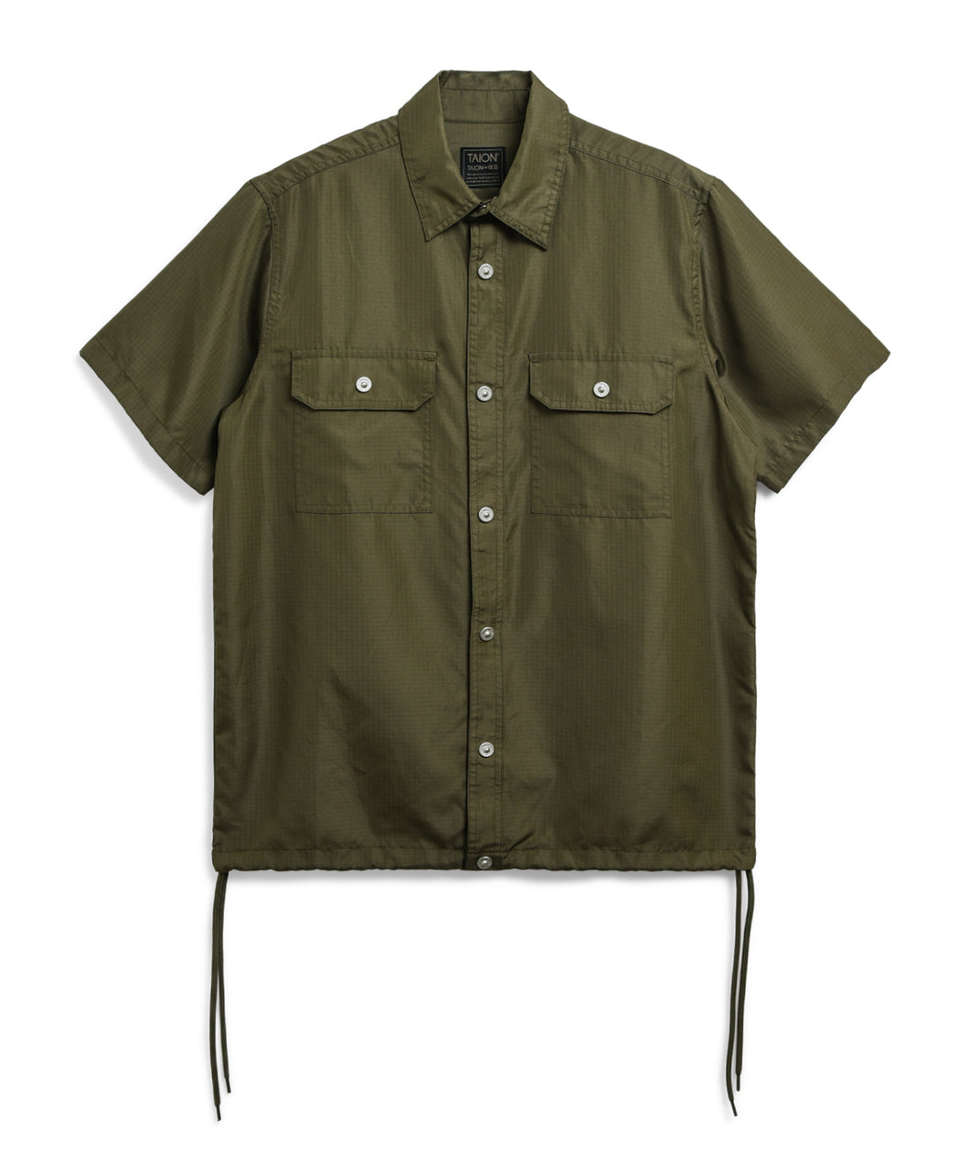 Taion Non-Down Military Adjust S/S Shirt D. Olive