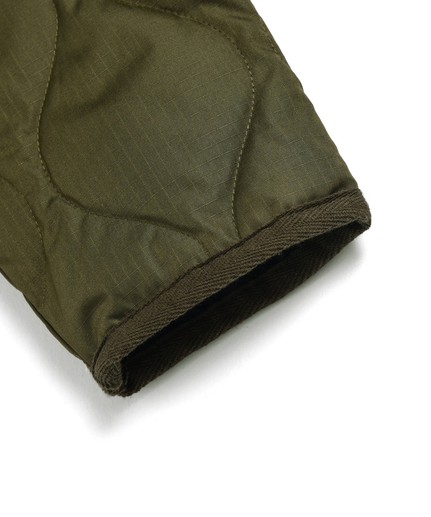 Taion Unisex Military Zip V-Neck Down Jacket Light Mocha