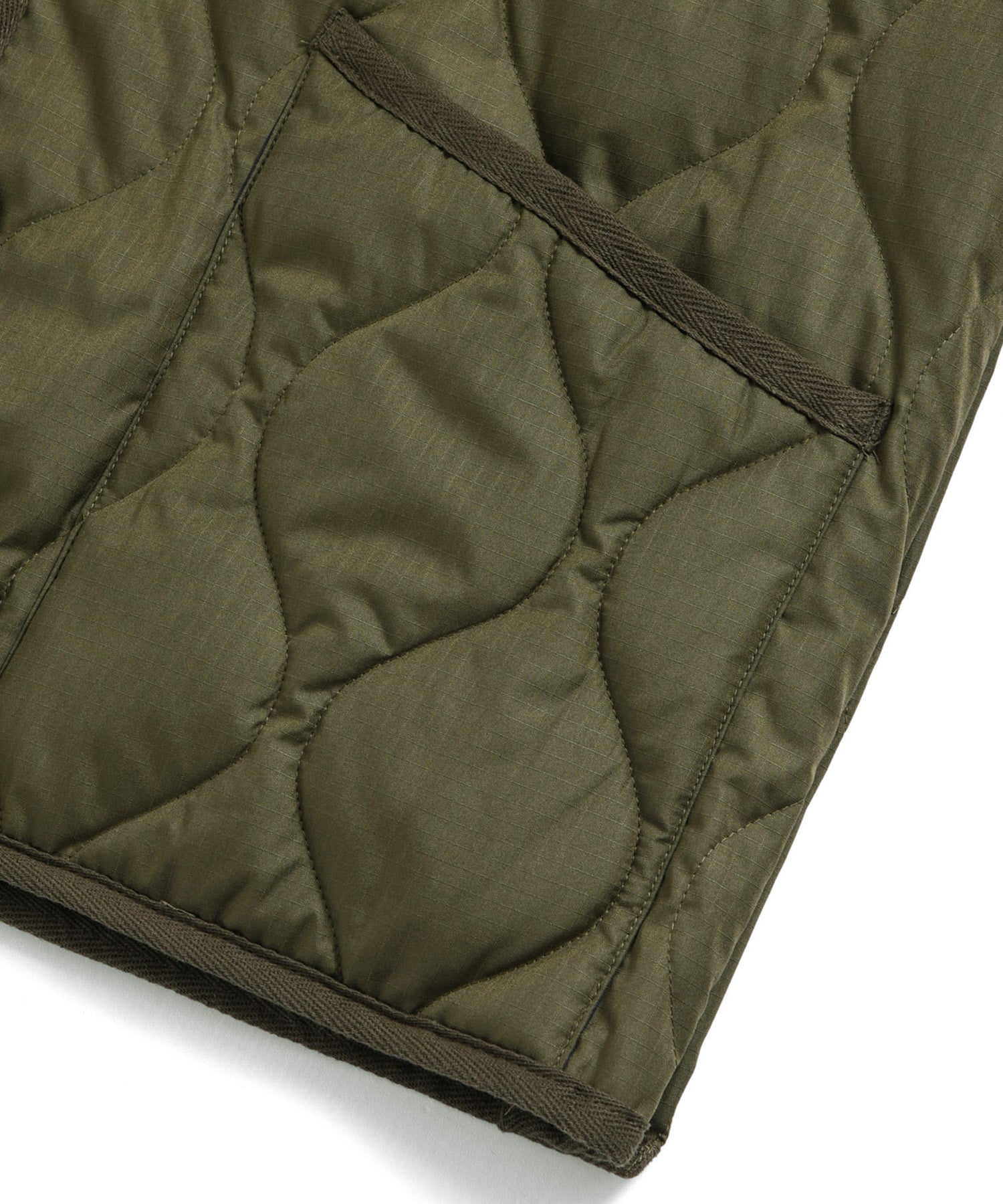 Taion Unisex Military Zip V-Neck Down Jacket Light Mocha
