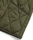 Taion Unisex Military Zip V-Neck Down Jacket Light Mocha