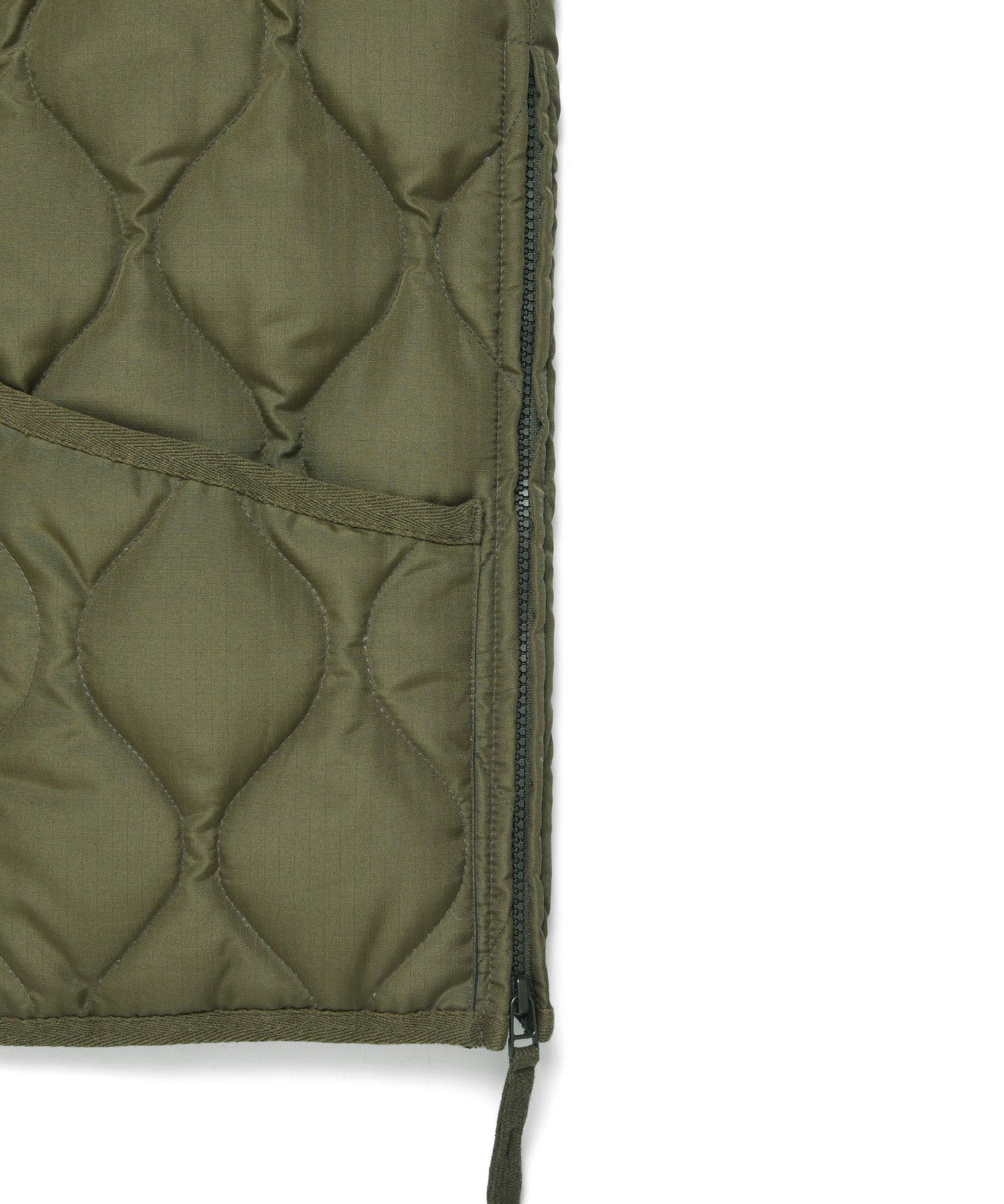 Taion Unisex Military Zip V-Neck Down Jacket Light Mocha