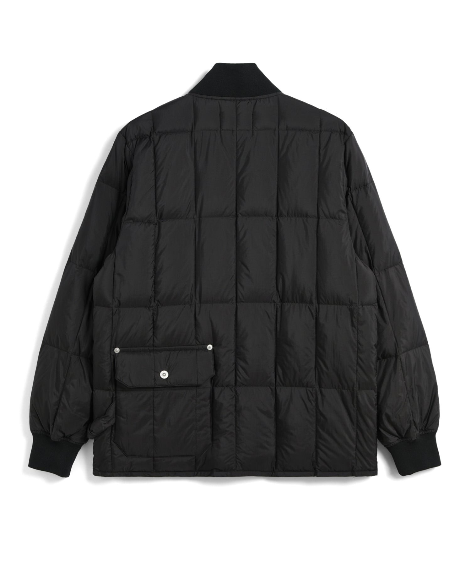 Taion Work W-Zip Rib Down Jacket D. Brown