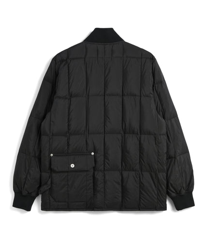 Taion Work W-Zip Rib Down Jacket D. Brown