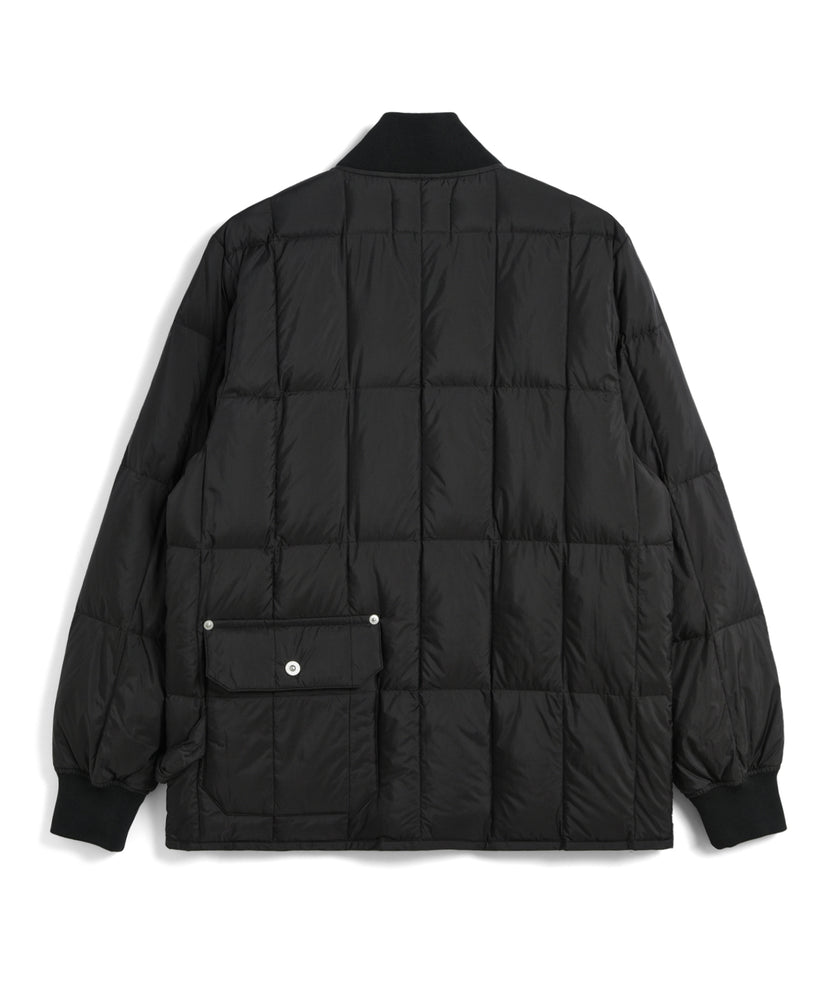 Taion Work W-Zip Rib Down Jacket D. Brown