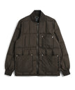 Taion Work W-Zip Rib Down Jacket D. Brown