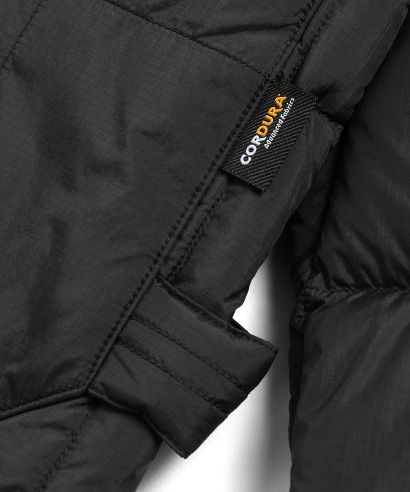 Taion Work W-Zip Rib Down Jacket D. Brown