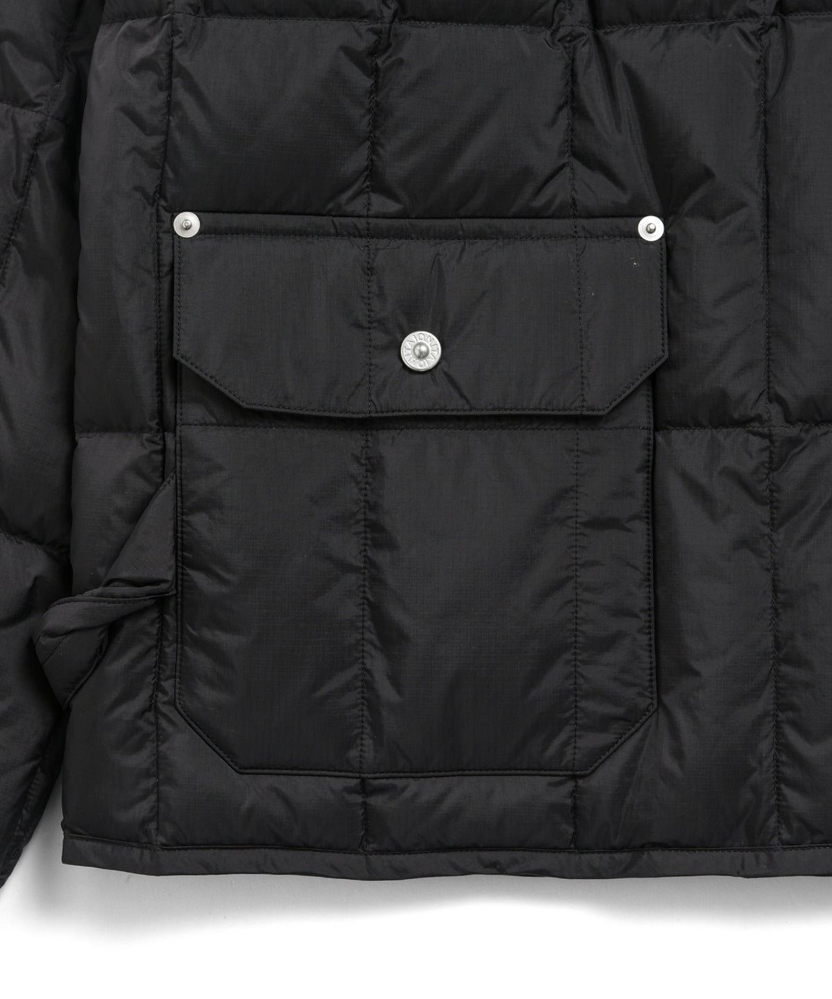 Taion Work W-Zip Rib Down Jacket D. Brown