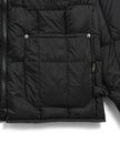 Taion Work W-Zip Rib Down Jacket D. Brown