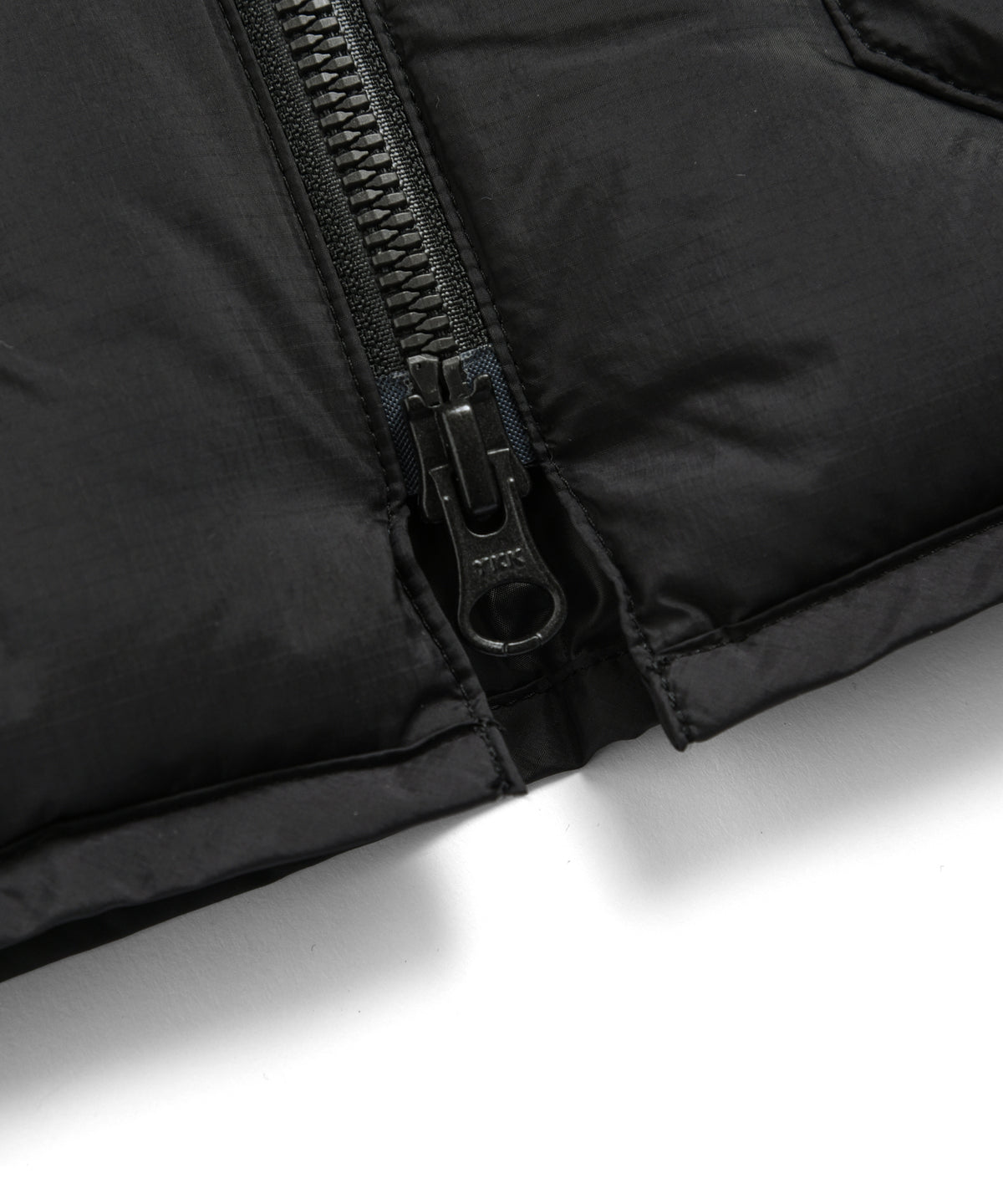 Taion Work W-Zip Rib Down Jacket D. Brown