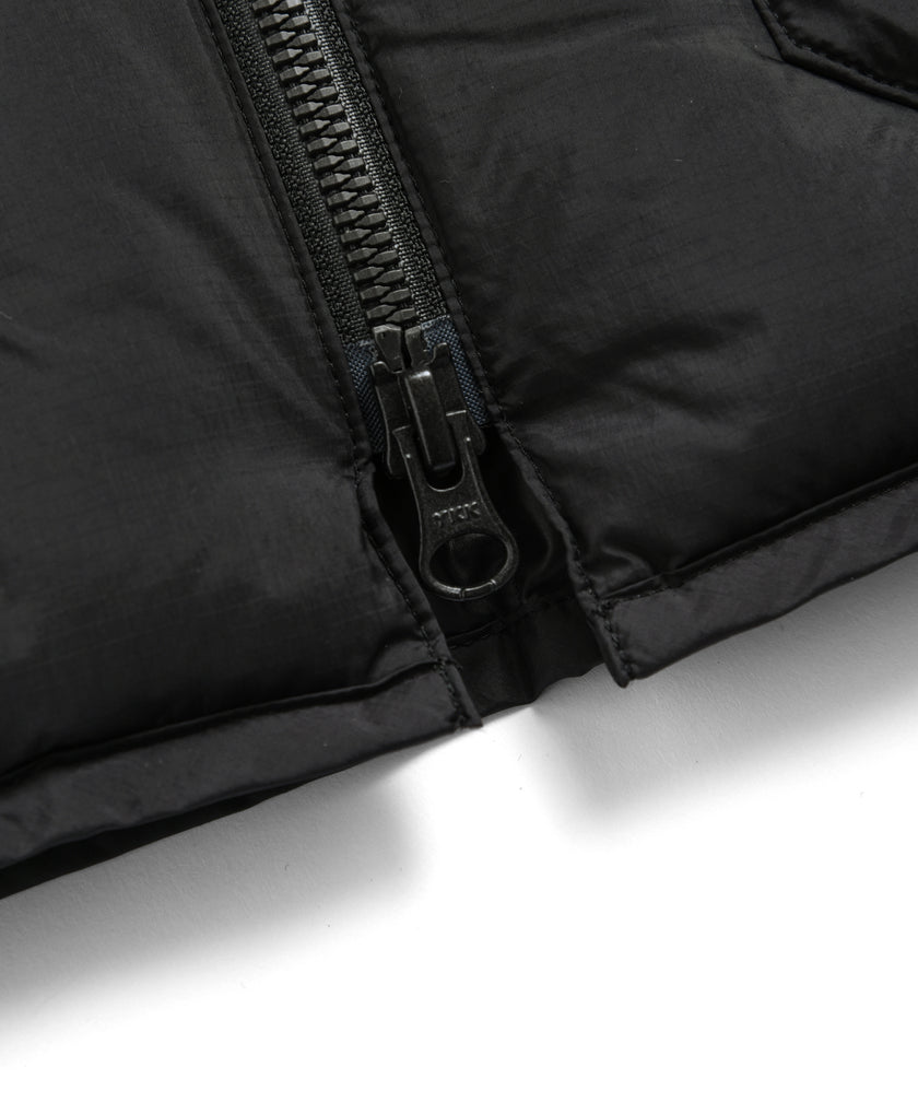 Taion Work W-Zip Rib Down Jacket D. Brown