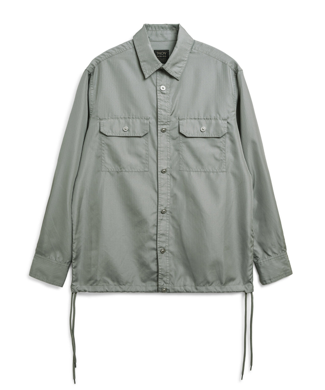 Taion Non-Down Military W-Pocket Shirt D. Sage Green