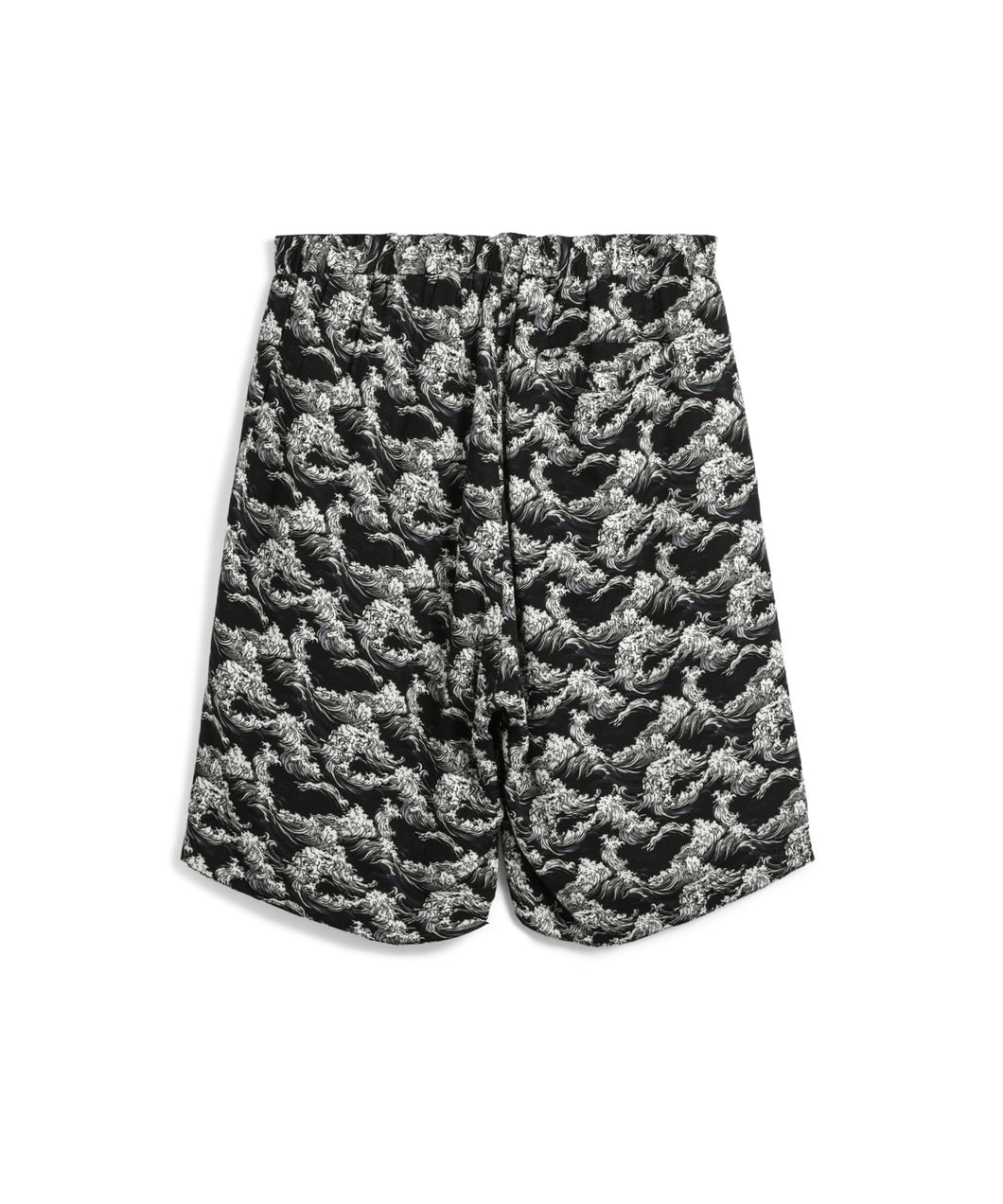 Taion Reversible Print Aloha Short Black X Japanese Wave
