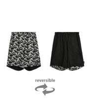Load image into Gallery viewer, Taion Reversible Print Aloha Short Black X Japanese Wave
