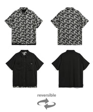 Load image into Gallery viewer, Taion Reversible Print Aloha Shirt Black X Japanese Wave
