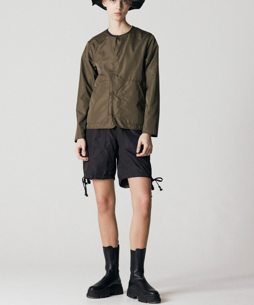Taion Non-Down Military Reversible Short Black