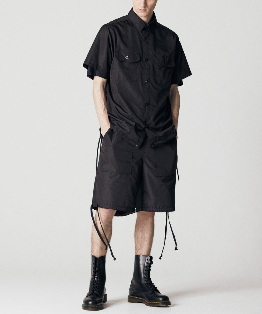 Taion Non-Down Military Reversible Short Black