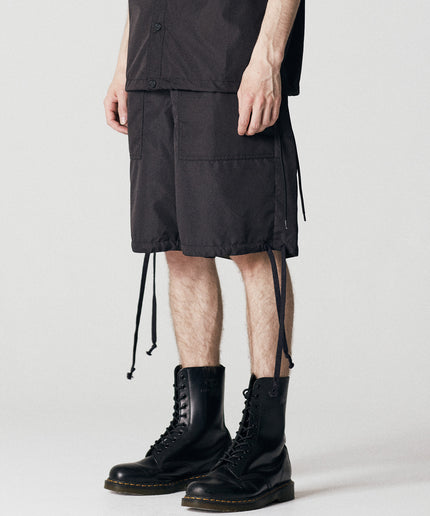 Taion Non-Down Military Reversible Short Black